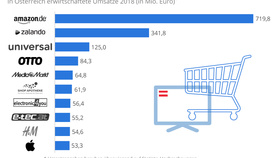 Ranking der größten Online-Shops in Österreich 2018