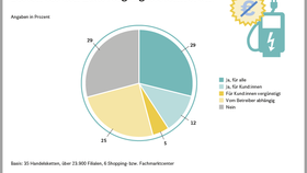 Kuchendiagramm aus dem Whitepaper Elektromobilität im Handel 2021