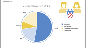 Anteile der Inventurdifferenzen in Deutschland nach Verursachergruppen (2022)