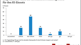 Empfundener Grad der aktuellen Datenintegration für den KI-Einsatz (2025)